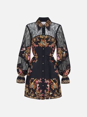 Camilla - To Catch a Spider Shift Shirt Dress NWOT Size Small